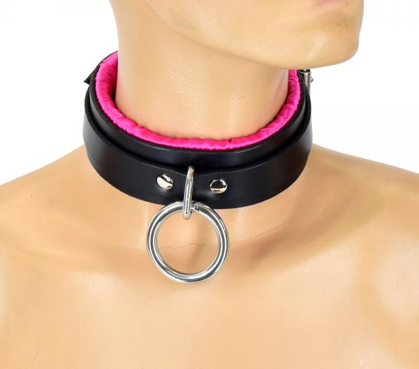 Pink Satin Lined Sub Collar O/S Sex Toy Product