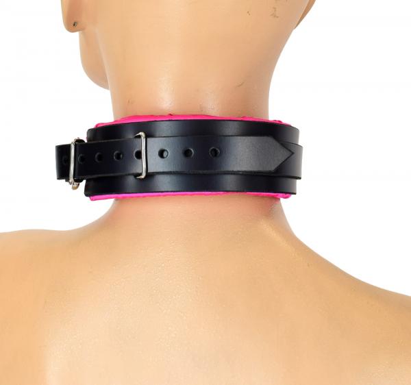 Pink Satin Lined Sub Collar O/S Sex Toy Product