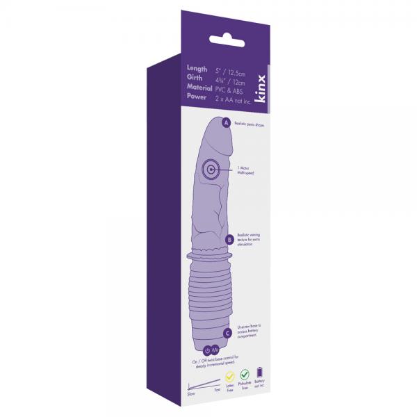 Spartan 5 Realistic Vibrator Red Kinx Sex Toy Product