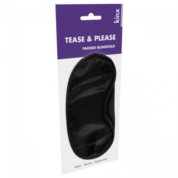 Kinx Tease And Please Padded Blindfold Black O/S Sex Toy Product