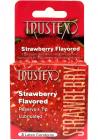 Trustex Condom Strawberry Flavored Lurbricated Sex Toy Product