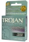 Trojan Condom Sensitivity Ultra Thin Lubricated 3 Pack Sex Toy Product