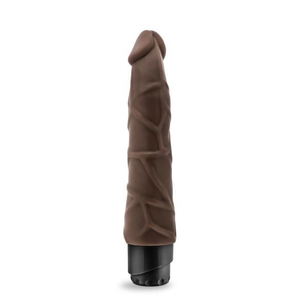 Dr Skin Cock Vibe 1 Chocolate Brown Realistic Dildo Sex Toy Product