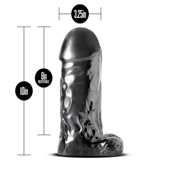 Jet Destroyer Carbon Black Metallic Dildo Sex Toy Product