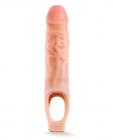 Performance Plus 9 inches Silicone Cock Sheath Penis Extender Beige Image 5