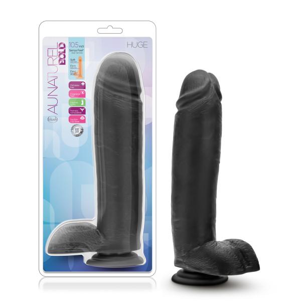 Au Naturel Bold Huge 10.5 inches Dildo Black Sex Toy Product