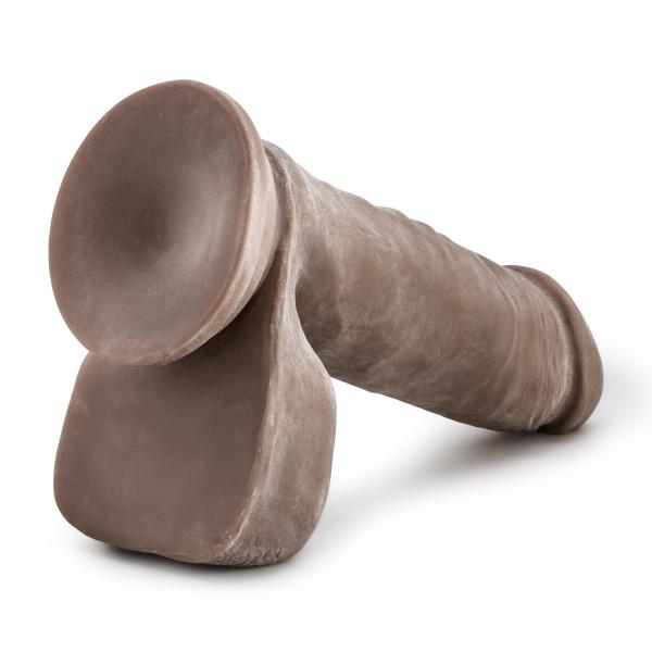 Au Naturel 8 inches Sensa Feel Dildo Brown Image 2