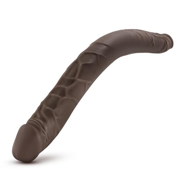 Dr Skin 16 inches Double Dildo Chocolate Brown Sex Toy Product