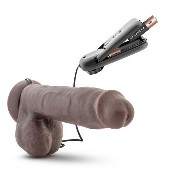 X5 Plus 8 inches Realistic Cock Chocolate Vibrating Sex Toy Product