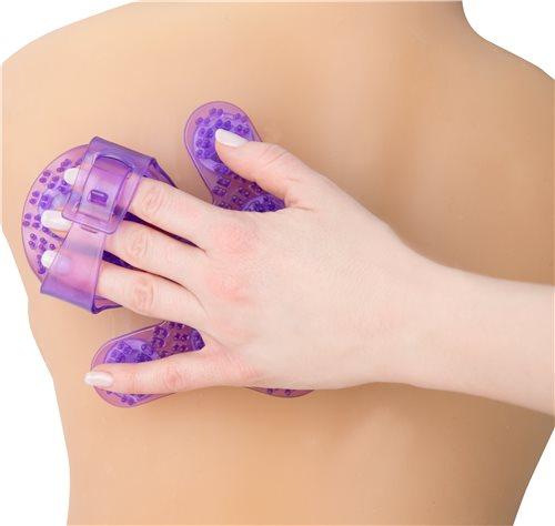 Roller Balls Massager Purple Massage Glove Sex Toy Product