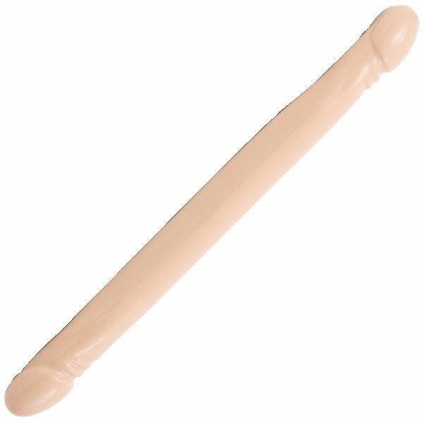 Smooth Double Header Beige Sex Toy Product