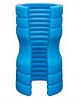 Optimale Truskyn Silicone Ribbed Stroker Blue Sex Toy Product