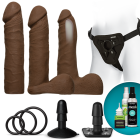 Vac-U-Lock Dual Density Ultraskyn Strap On Set Brown Image 5