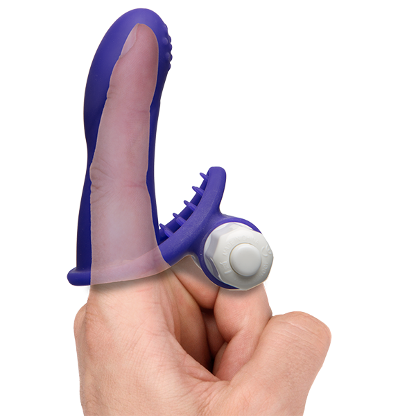 Mood Euphoric Smooth Purple Finger Vibrator Sex Toy Product