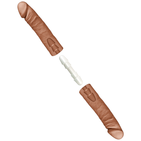 The Double D 16 inches Caramel Ultraskyn Tan Dildo Sex Toy Product