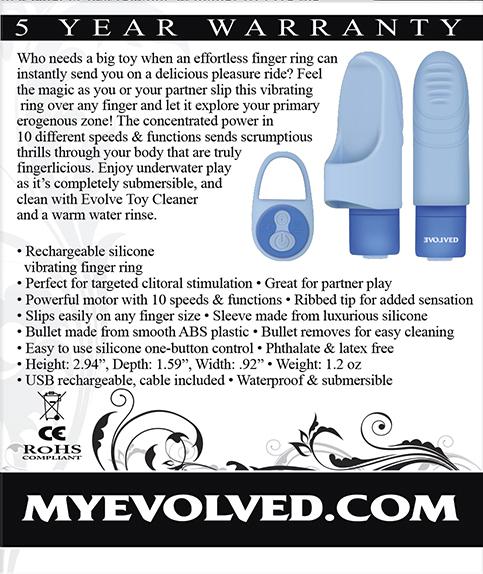 Fingerlicious Blue Finger Vibrator Image 4
