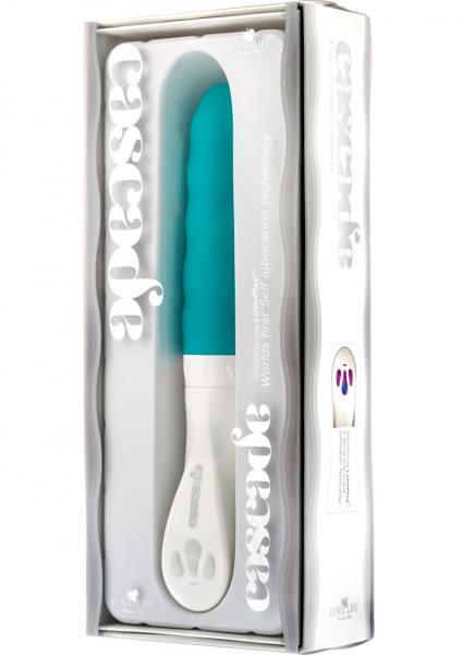 Cascade Wave Self Lubricating Silicone Vibe Blue Sex Toy Product