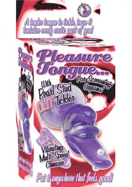 Pleasure Tongue With Pearl Stud Tickler Multi Speed - Purple Sex Toy Product