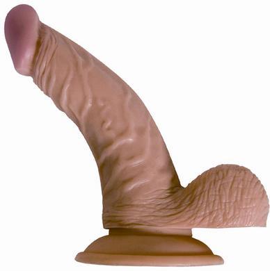 All American Whopper Vibrating 7 inches Dildo, Balls Beige Sex Toy Product