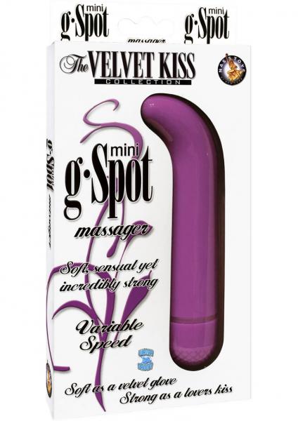 The Velvet Kiss Collection Mini G Spot Massager Multispeed Waterproof Purple