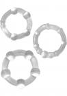 Beaded C Rings Clear 3 Pack Sex Toy Product