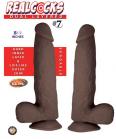 Realcocks Dual Layered #7 Dark Brown Dildo Sex Toy Product