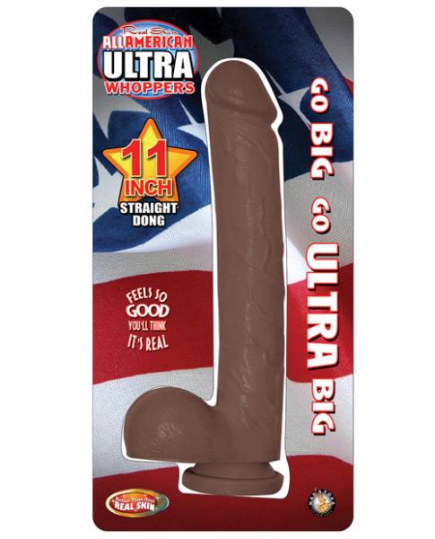 All American Ultra Whoppers Straight 11 inches Dong Brown Sex Toy Product