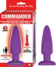 Commander Essential Vibrating Hot Butt Plug Purple Sex Toy Product