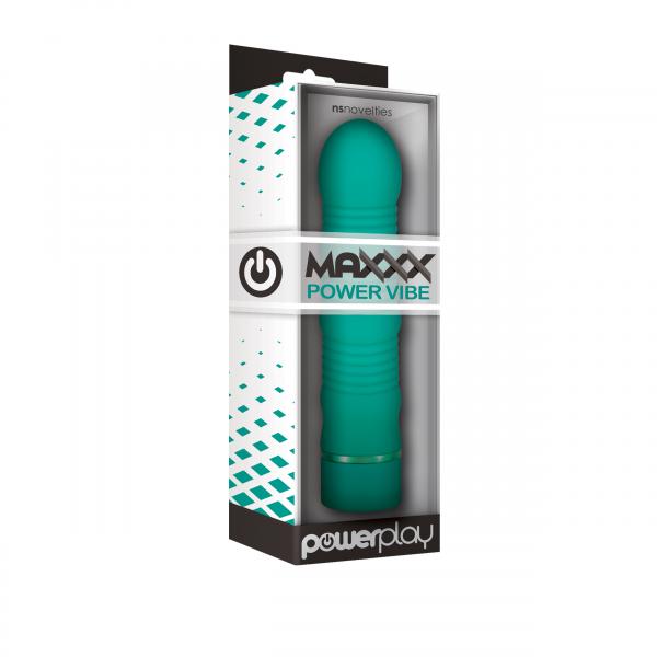 Maxx Power Silicone Vibe Green Sex Toy Product