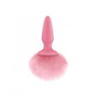 Bunny Tails Pink Silicone Butt Plug Sex Toy Product