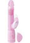 Remote Control Thrusting Rabbit Pearl Vibrator Pink Image 4