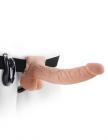 Fetish Fantasy 9 inches Vibe Hollow Strap On Balls Beige  Sex Toy Product