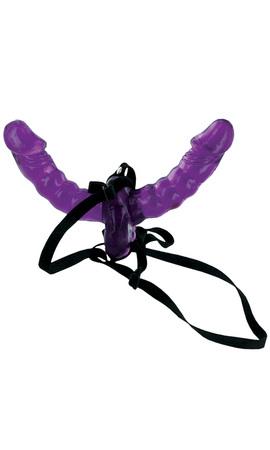 Fetish Fantsy Double Delight Strap On Purple Sex Toy Product