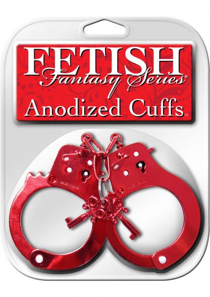 Fetish Fantasy Anodized Cuffs Red Sex Toy Product