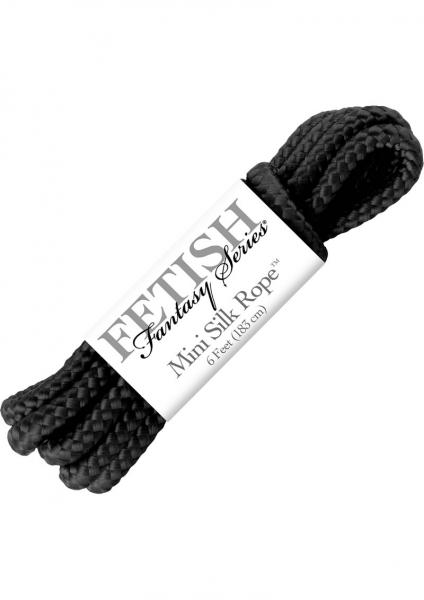 Fetish Fantasy Mini Silk Rope Black 6 Feet Sex Toy Product