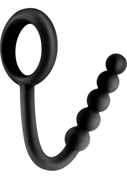 Fetish Fantasy Elite Ball Cinch With Anal Bead Silicone Black Sex Toy Product