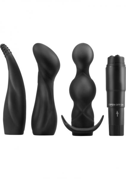 Anal Fantasy Silicone Adventure Kit Waterproof Black Sex Toy Product