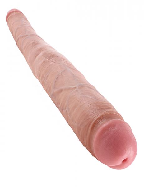 King Cock 16" Tapered Double Dildo - Beige Sex Toy Product