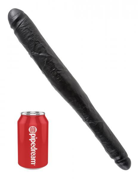 King Cock 16" Tapered Double Dildo - Black Sex Toy Product
