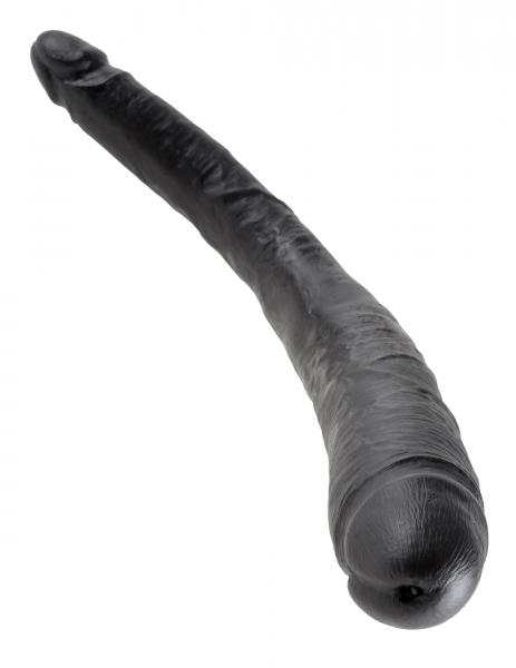 King Cock 16" Tapered Double Dildo - Black Sex Toy Product