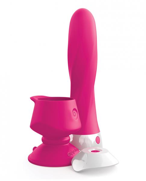 3Some Wall Banger Deluxe Pink Silicone Vibrator  [Threesome Wall Banger Deluxe Pink Silicone Vibrator]
