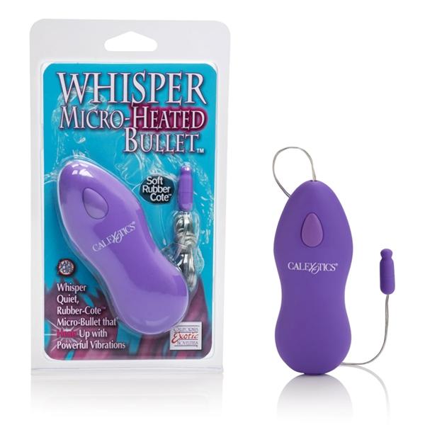 Whisper Micro Heated Bullet Vibrator Purple Sex Toy Product