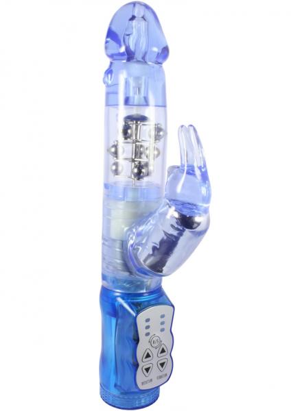 Waterproof Jack Rabbit Vibrator - Blue Sex Toy Product