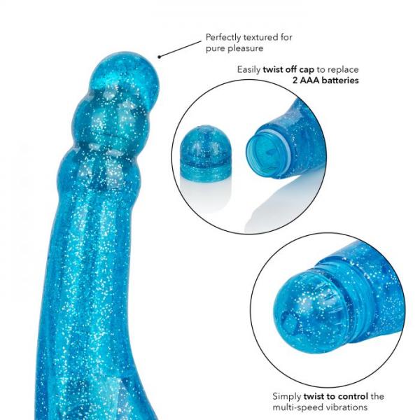 Sparkle Radiant Ripple Blue Vibrator Sex Toy Product