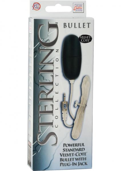 Sterling Collection Standard Velvet Cote Bullet With Plug In Jack Sex Toy Product