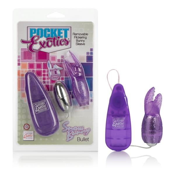 Pocket Exotics Snow Bunny Bullet Purple Vibrator Sex Toy Product