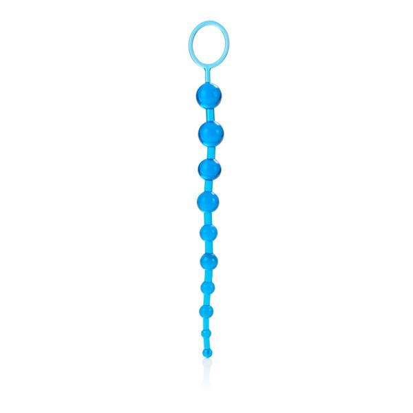 X 10 Beads Graduated Anal Beads 11 Inch - Blue	 Sex Toy Product