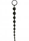 Superior X 10 Beads Graduated Anal Beads 11 Inch Black Sex Toy Product