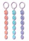 Swirl Pleasure Beads Crystalessence Material 8 Inch Purple Sex Toy Product