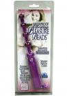 Waterproof Vibrating Pleasure Beads Glittered Probe 4.5 Inch Purple Sex Toy Product